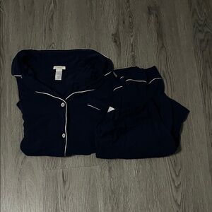 Eberjey Midnight Blue Sleepwear with Ivory Accents